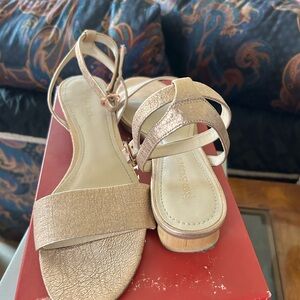 Enzo Angiolini Metallic Sandals